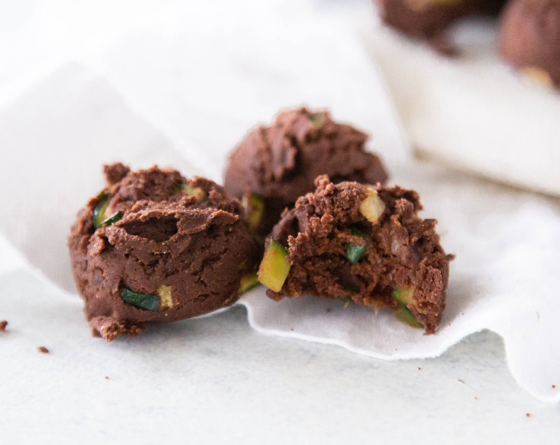 Chocolate Zucchini Cookies: Vegan, Gluten-Free, Low Sugar