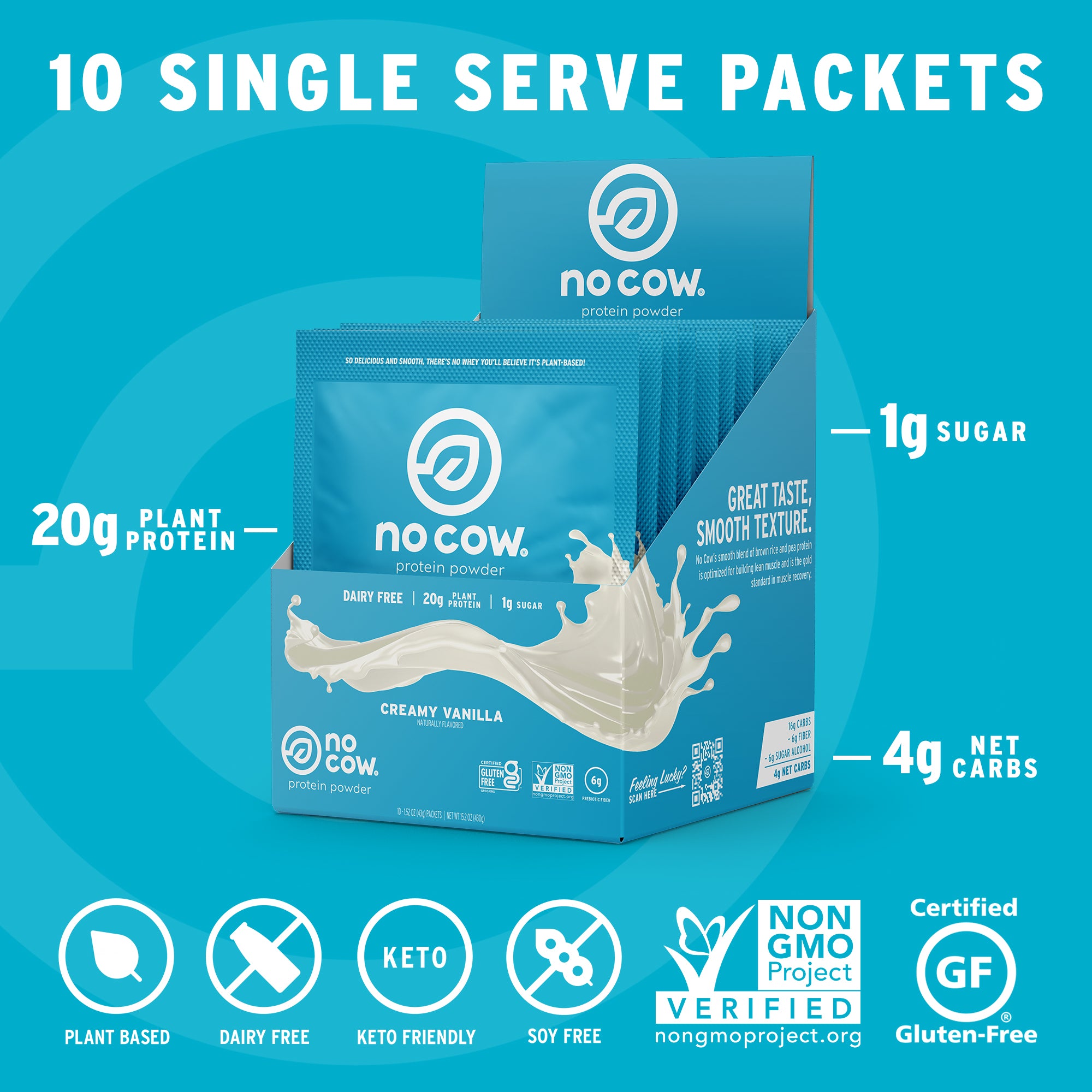 No Cow Vegan Protein Powder Vanilla