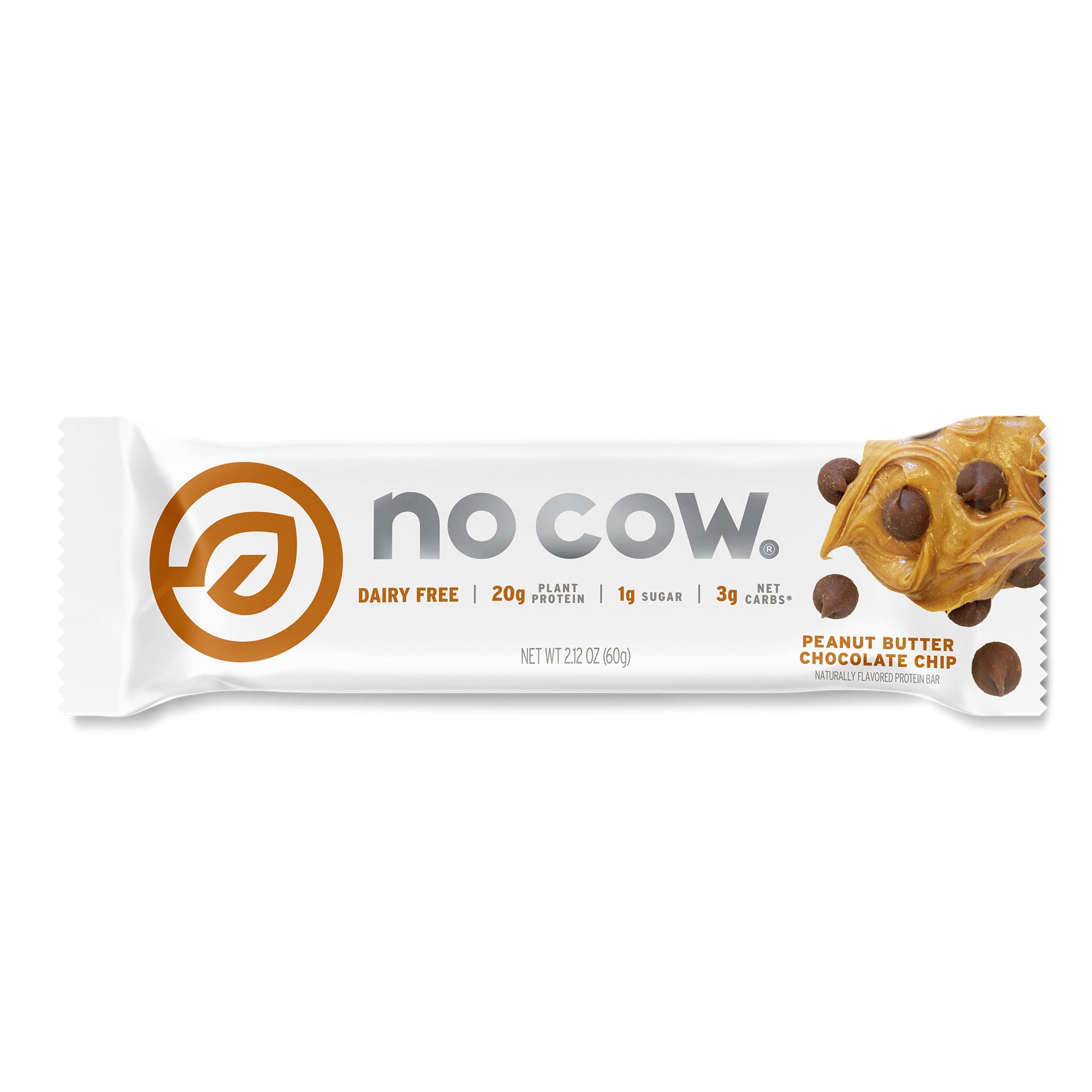 No Cow | Vegan Protein Bars | Peanut Butter Chocolate Chip