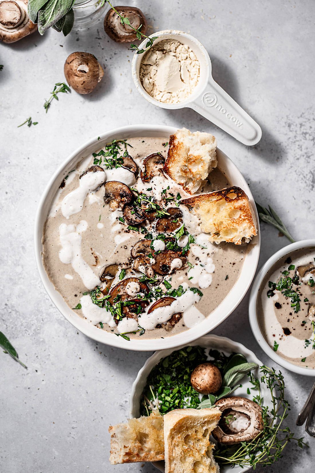 Vegan Creamy Mushroom Soup