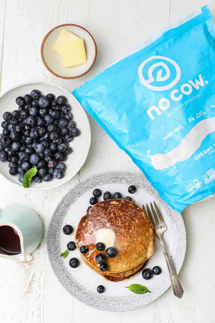 Vegan Banana Protein Pancakes