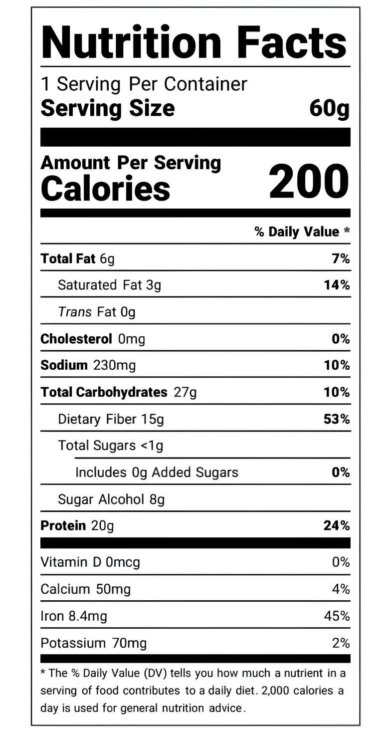 Nutrition Label