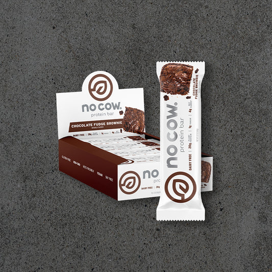 no cow protein bar chocolate fudge brownie 12-count