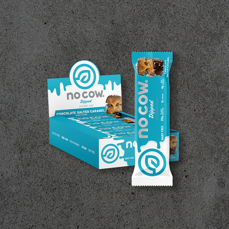 No Cow Chocolate Salted Caramel Protein Bars