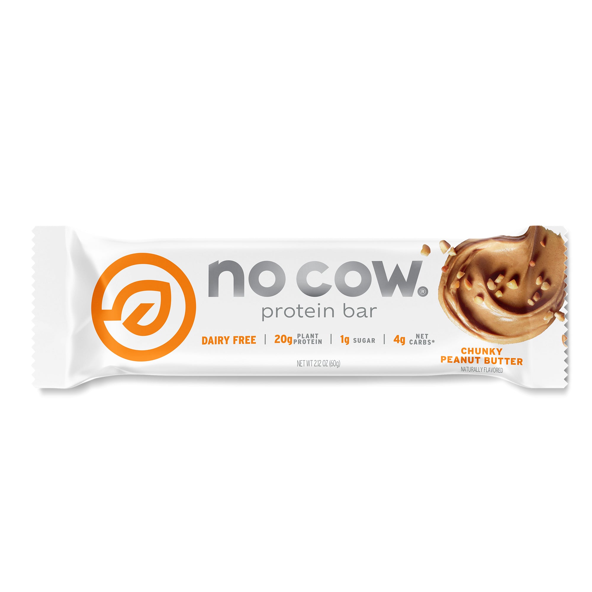 No Cow | Vegan Protein Bars | Chunky Peanut Butter