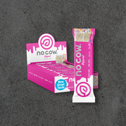 no cow protein bar birthday cake 12-count
