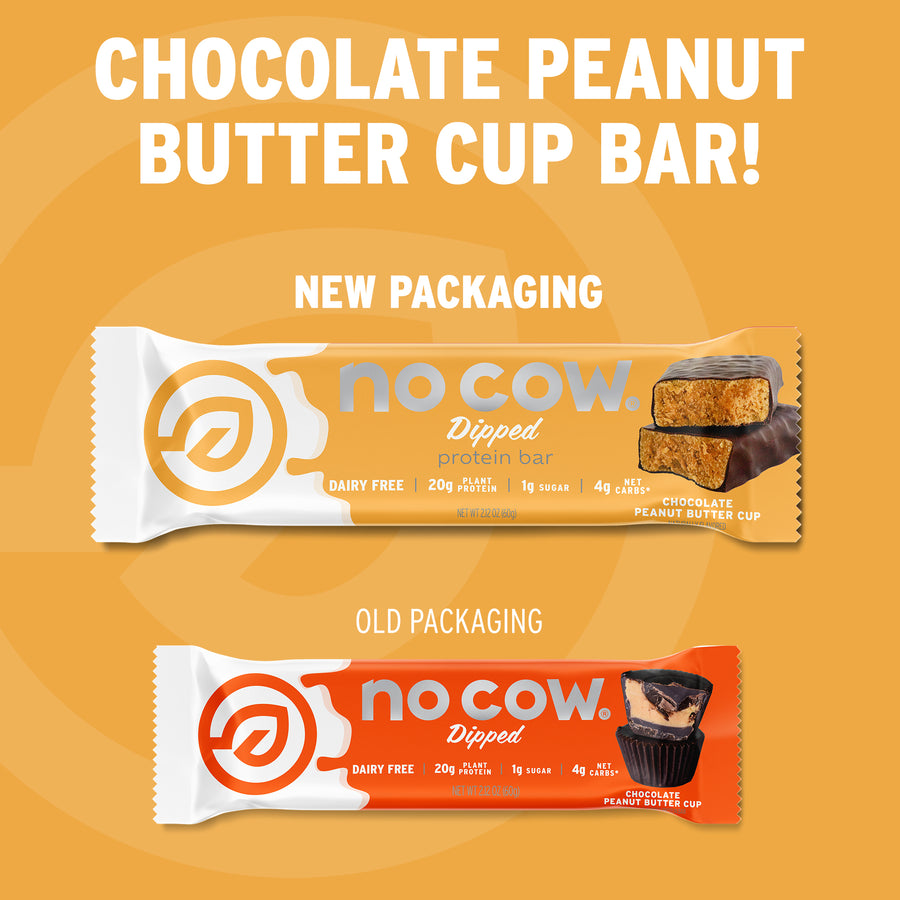 Dipped Chocolate Peanut Butter Cup Protein Bars